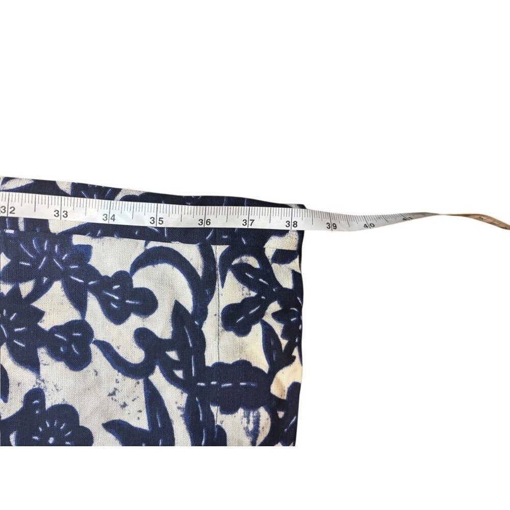 Ann Taylor LOFT Petites Marisa Women's Blue & White Casual Light Weight Pants - Picture 6 of 6